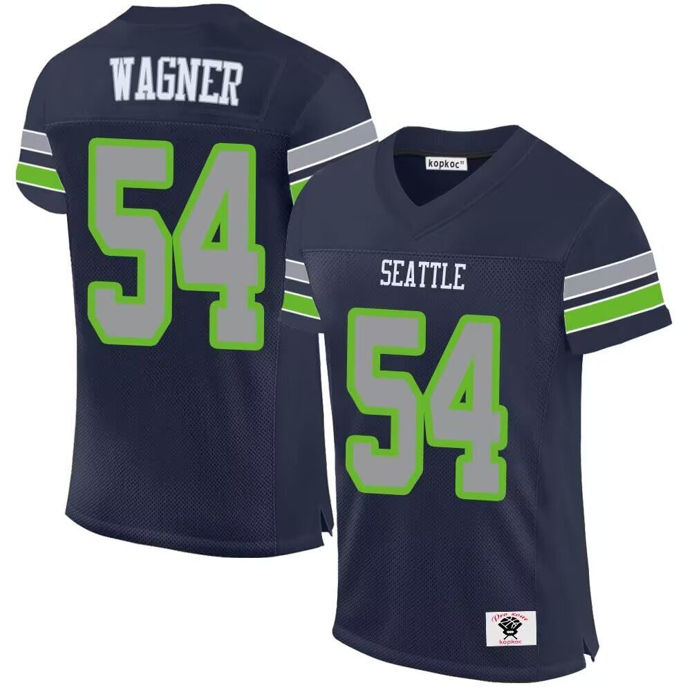 Men Seattle Seahawks #54 Wagner blue 2024 Nike Game NFL throwback Jersey->seattle seahawks->NFL Jersey